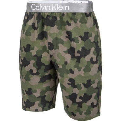 Calvin Klein 2197E pánské pyžamové šortky khaki