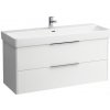 Kúpeľňová skrinka pod umývadlo Laufen Base 116x44x51 cm biela H4024921102611