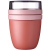 Mepal Desiatový box ELLIPSE 500 + 200 ml, sýta mauve, plast