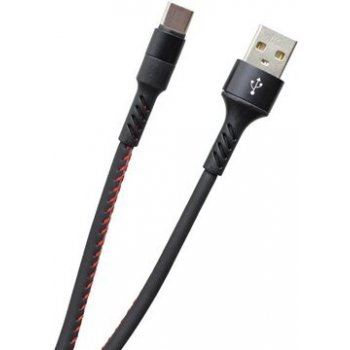 MobilNET KAB-0116-USB-TYPEC Dátový a nabíjací TPU USBUSB-C, 2A, 1m, černý