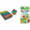 Farbičky Tita JUMBO nelámavé trojhranné pružné Carioca 12 ks-CARIOCA + Hlavolamová Logická hra PUZZLE KOCKA 5.5×5.5cm-MOVEO