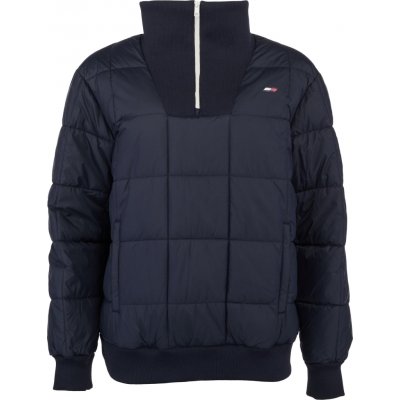Tommy Hilfiger Essentials RLX HALF ZIP OTW tmavo modrá
