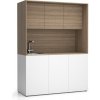 PLAN Kuchynka NIKA s drezom a batériou 1481 x 600 x 2000 mm, dub prírodný, ľavé