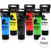 Matou 125408 akrylové farby 6x75ml biela žltá červená zelená modrá čierna