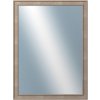 DANTIK - Zrkadlo v rámu, rozmer s rámom 60x80 cm z lišty TOOTH malá strieborná (3162)