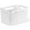 Úložná nádoba ROTHO BRISEN, 16 l, bílá, 36×26,2×21,1 cm
