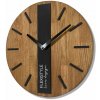 Drevené nástenné hodiny Oak Classic 30cm Flexistyle z250