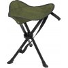 LINDER EXCLUSIV Trojnohá skladacia rybárska stolička AS1002 Nomad - Olivovo zelená