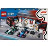 LEGO 60444 City garáž F1 se závodními auty Mercedes-AMG a Alpine, stavebnice