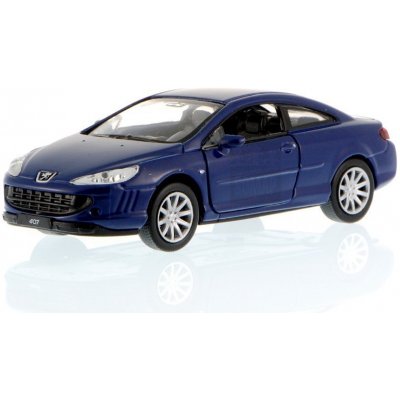 Welly Peugeot Coupe 407 39 modrá 1:34
