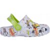 Coqui detské clogsy Little Frog Khaki grey Party green Hero Amulet