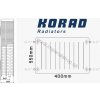 KORAD Radiátor 33K 550/400 (KORAD 33K 550/400)