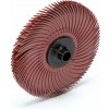 3M 30128 RB-ZB Radiálna štetka so štetinami typu A červená, Scotch-Brite, P220+, 75 mm