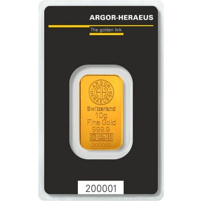 Argor-Heraeus zlatá tehlička 10 g