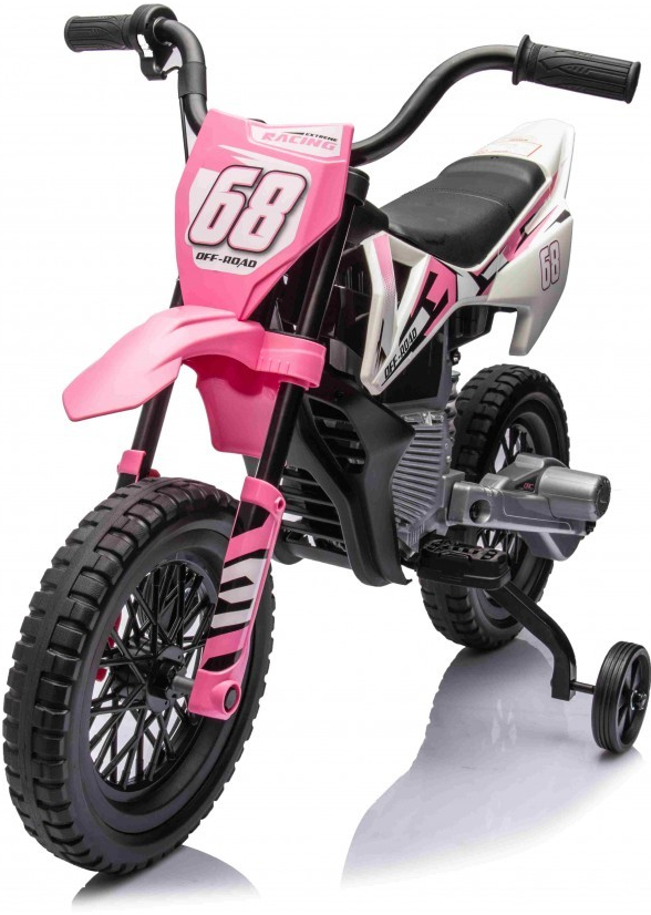 Mamido dětská elektrická motorka Cross Pantone 361C růžová