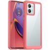 Ochranný kryt Colorful Acrylic case červený – Motorola Moto G84 5G