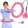 One Fitness OHA02 HULA HOP RŮŽOVÁ S OŘECHY A JEDNA FITNESS VÁHA