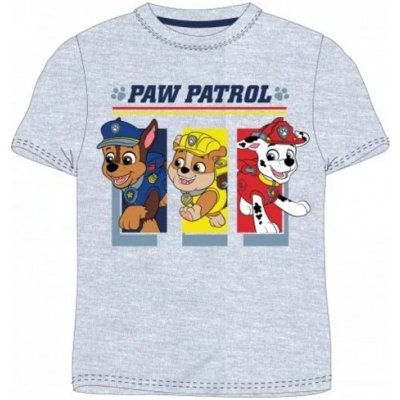 SpinMaster chlapčenské tričko s krátkym rukávom Tlapková patrola šedé