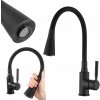Stojanková kuchynská batéria Sink Faucet pre kuchynský drez, čierna, ako je popísané