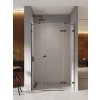 New Trendy Eventa Black Chrome sprchové dvere 150 cm výklopné čierna lesklá/priehľadné sklo EXK-6142