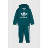 Detská tepláková súprava adidas Originals HOODIE SET zelená farba, IX5166 98