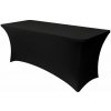 Ruhhy 27727 Elastický poťah na cateringový stôl 183x75x75 cm čierny