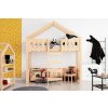lovel Detská poschodová posteľ domček so zábranou ZIPPO PA 90x200 cm