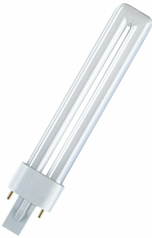 Osram Úsporná žiarivka Dulux S, G23, 9 W, 600 lm, 2700 K, opálová
