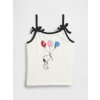 GAP Baby tielko Gap & Peanuts Snoopy Biela 3YRS