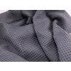 Vaflovina 100% bavlna - stredne šedá - šírka 155 cm