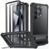 ESR Armor Tough Kickstand HaloLock kryt + ochrana obrazovky - Samsung Galaxy S24 Ultra - Frosted čierna KF2318127