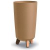 PROSPERPLAST Kvetináč GRACIA TUBUS SLIM ECO WOOD naturo 19,5cm