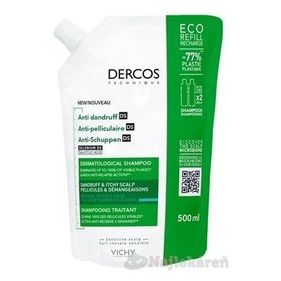 Vichy Dercos Anti Dandruff šampón proti lupinám 500 ml