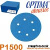 Brúsny papier pre excentrickú brúsku, P1500, Priemer: 150mm, 6 dier, 100 kusov