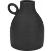 Kameninová váza Ancient Secrets čierna, 13,2 x 12,7 x 16,5 cm