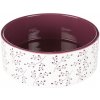 Trixie keramická miska bielo-vínová 20 cm 1,4 l