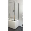 ROTH LLVB 80cm vaňová zástena bočná do kombinácie, rám brillant, sklo číre, 573-8000000-00-02