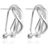 Agato Stříbrné visací náušnice se zirkony AGT-E025KKW