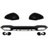 KITT Rear Bumper Diffuser with Black Exhaust and Mirror Cover suitable for Mercedes A-Class V177 Sedan (09.2018-up)