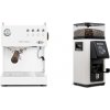 Ascaso Steel UNO PID, White&Wood + Rancilio STILE, white