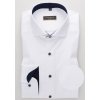 ETERNA Slim Fit pánska košeľa biela Cover s tmavo modrým kontrastom Non iron, Veľkosť 38