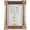 Clayre & Eef Čierno - zlatý fotorámik s ornamentmi - 13*2*18 cm / 10*15 cm - Clayre & Eef