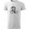 Cyklo kostra - Tričko extra veľké (5-8XL) - 5XL ( Biela )