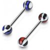 Steel Edge Piercing do jazyku SEBAD010 Farba: Hnedá