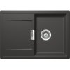 SCHOCK Mono D-100S Cristadur drez s odkvapávacou plochou, obojstranný, s excentrom, montáž do roviny, 729 x 499 mm, Stone, MOND100SFBSTO