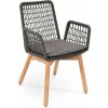 FISCHER MÖBEL Záhradná stolička WING light 2763T, teak