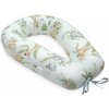 Multifunkčný tehotenský vankúš XL biely so zelenou - Safari