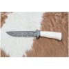 Jiří Čurda | Exkluzívny damaškový nôž 15 cm mamutí kel | CU0001