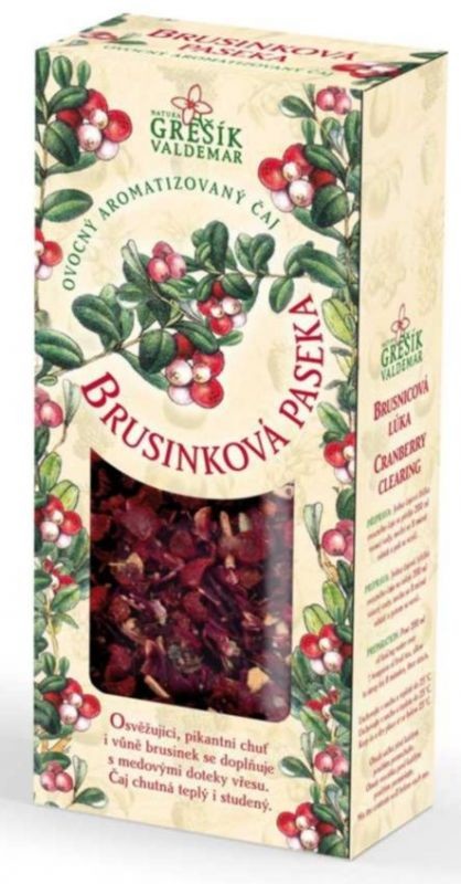 Grešík Brusinková paseka ovocný čaj sypaný 100 g