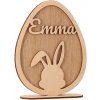 ČistéDrevo Veľkonočná dekorácia s menom vajíčko
